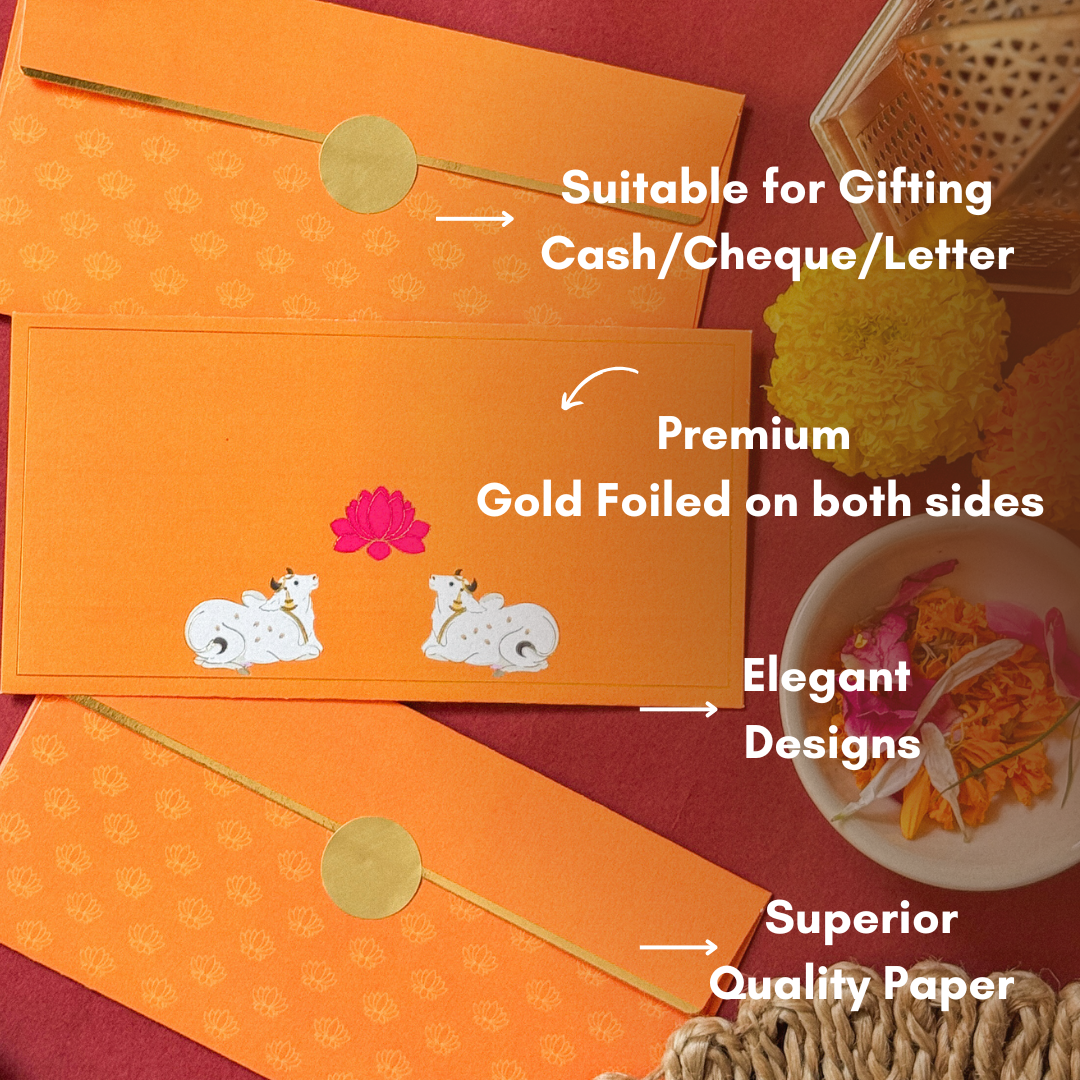 The Indian Pichwai  Money/Shagun Envelope