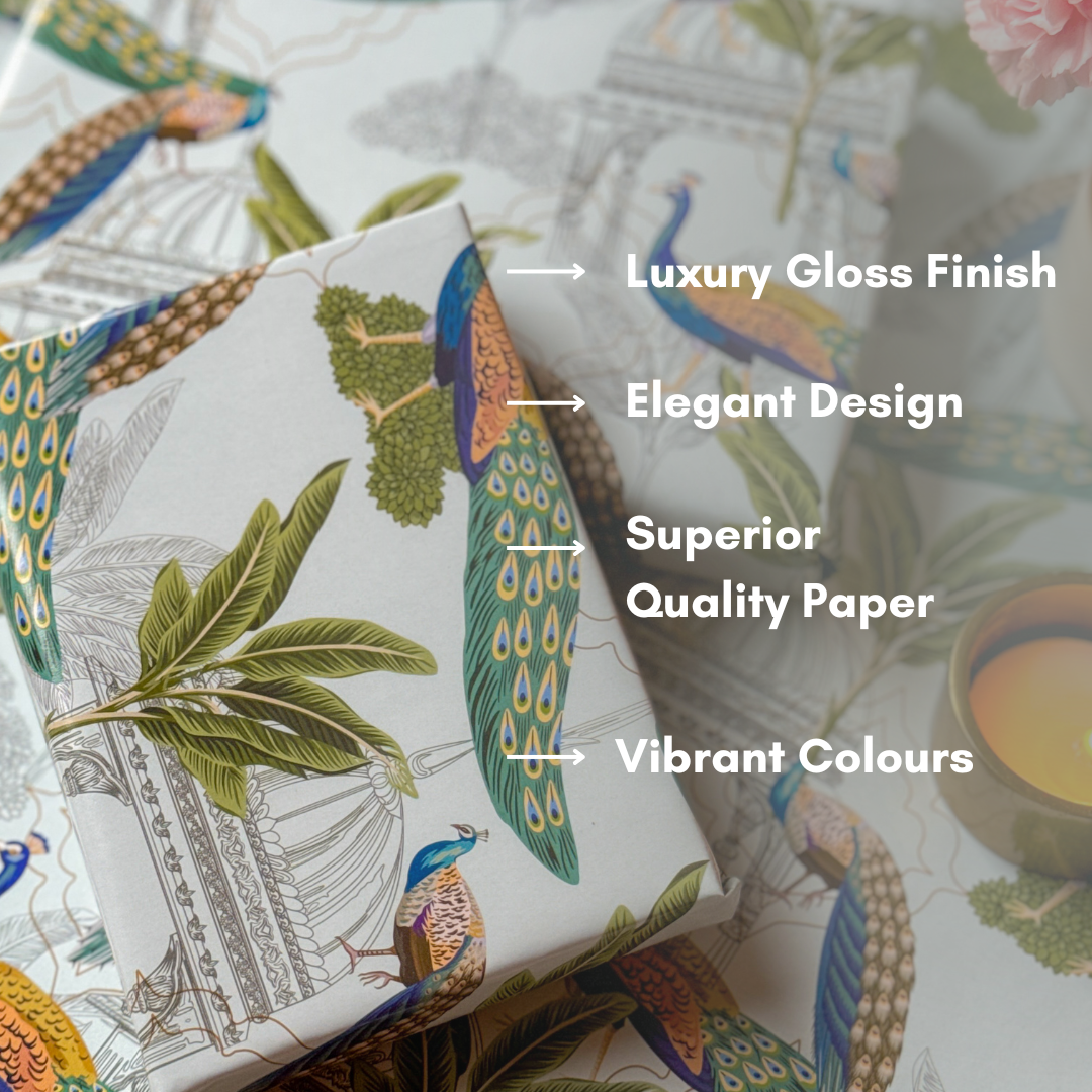 The Dance of Peacock Gift Wrapping Paper