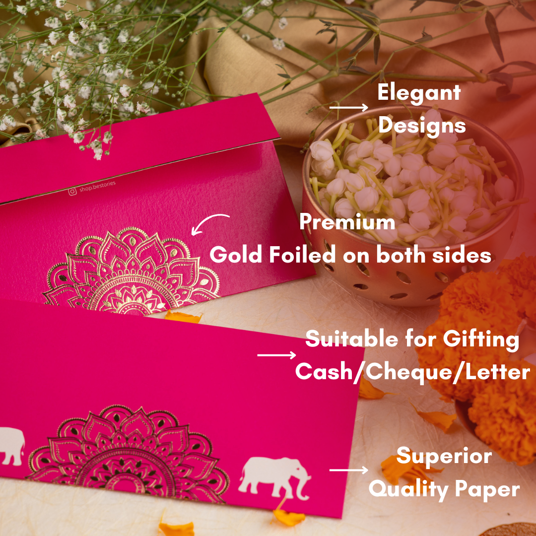 The Royal Elegance Money/Shagun Envelopes