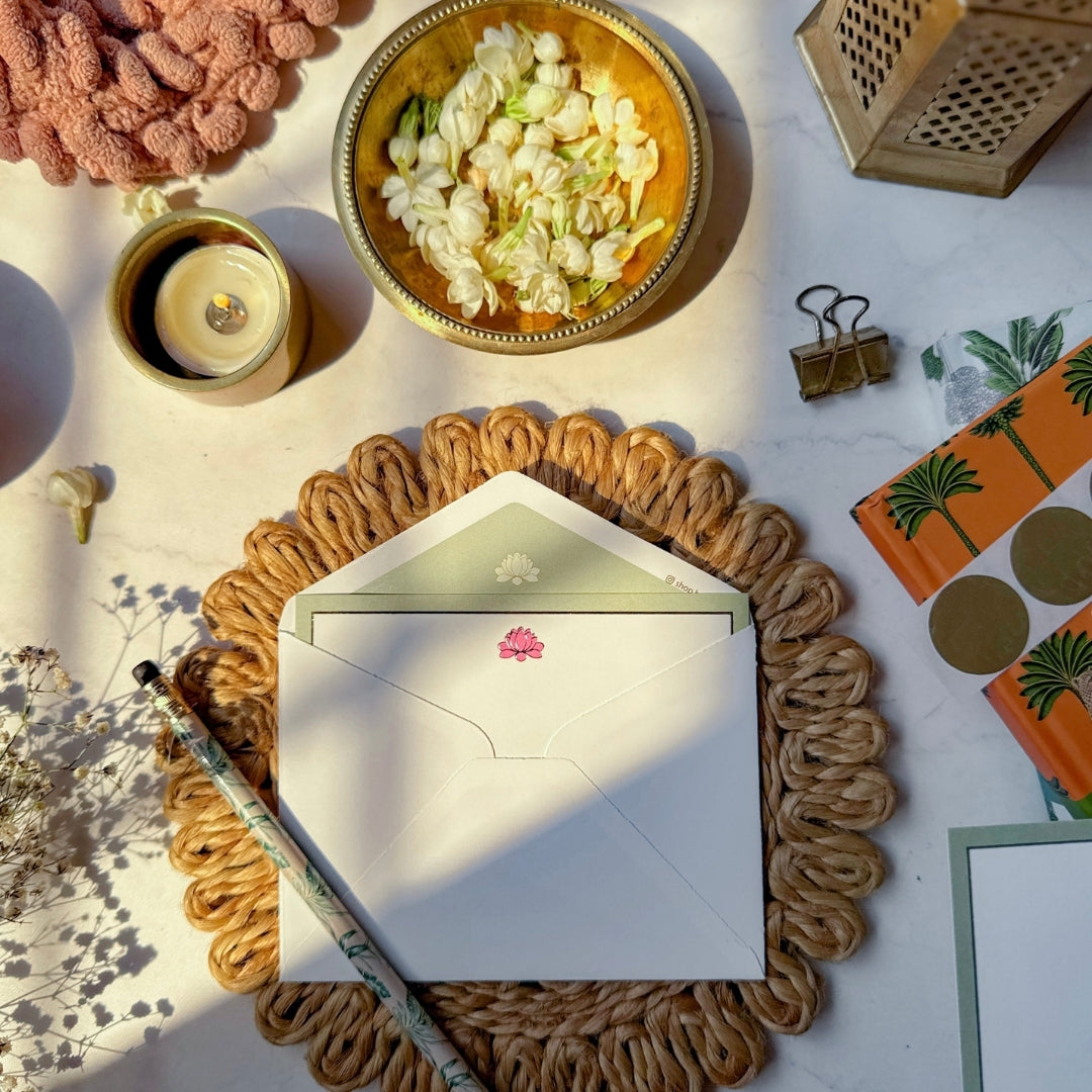 The Enchanting Lotus Note Cards