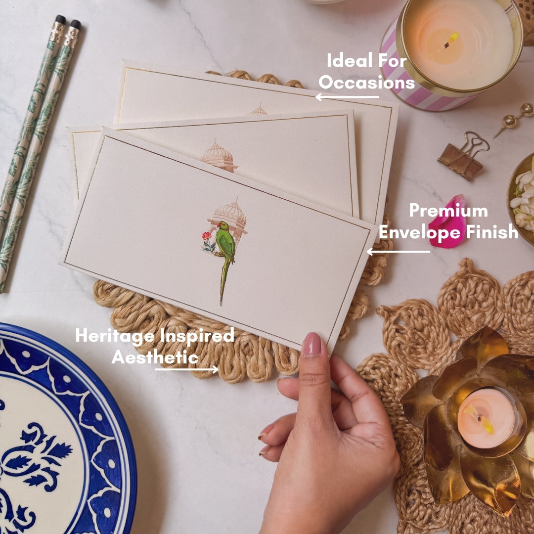 The Indian Parakeet Money/Shagun Envelope