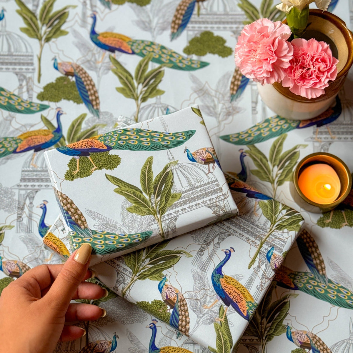 The Dance of Peacock Gift Wrapping Paper - Shop Bestories