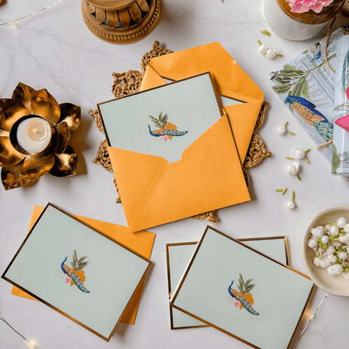 The Dance of Peacock Note Cards - Shop Bestories