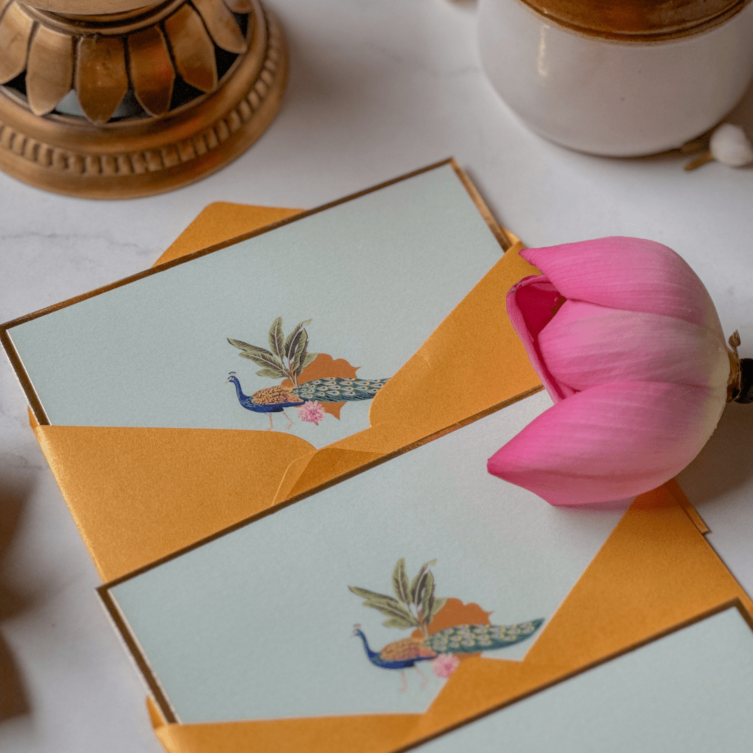 The Dance of Peacock Note Cards - Shop Bestories