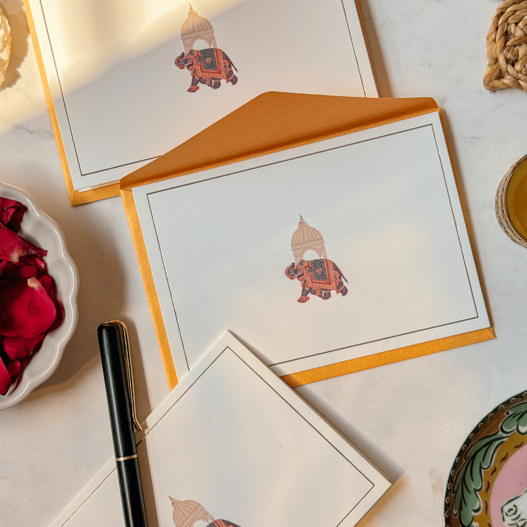The Mughal Elephant Notecards - Shop Bestories